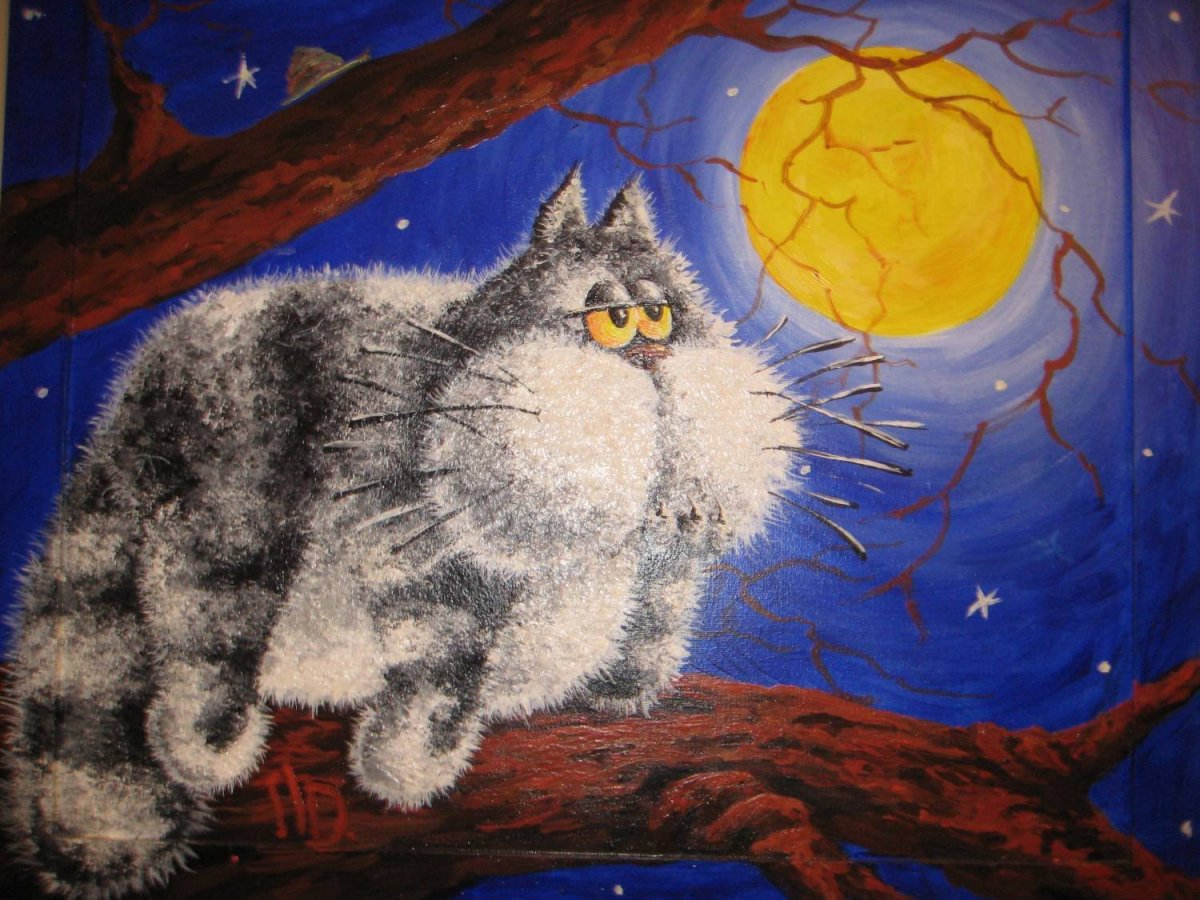 У Лукоморья кот ученый