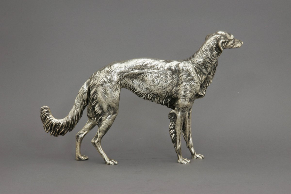 Русская псовая борзая бег