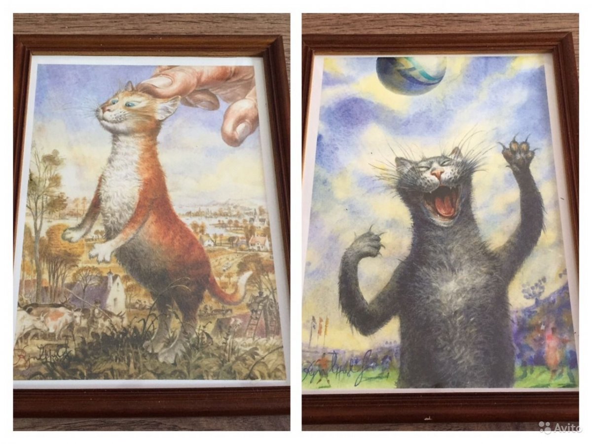 Коты питерского художника Владимира Румянцева