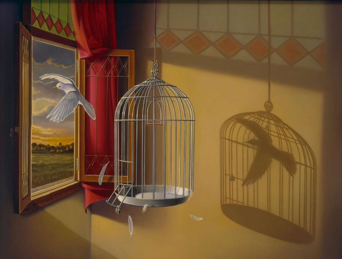 "Птичка в клетке" Городенцева Краснов