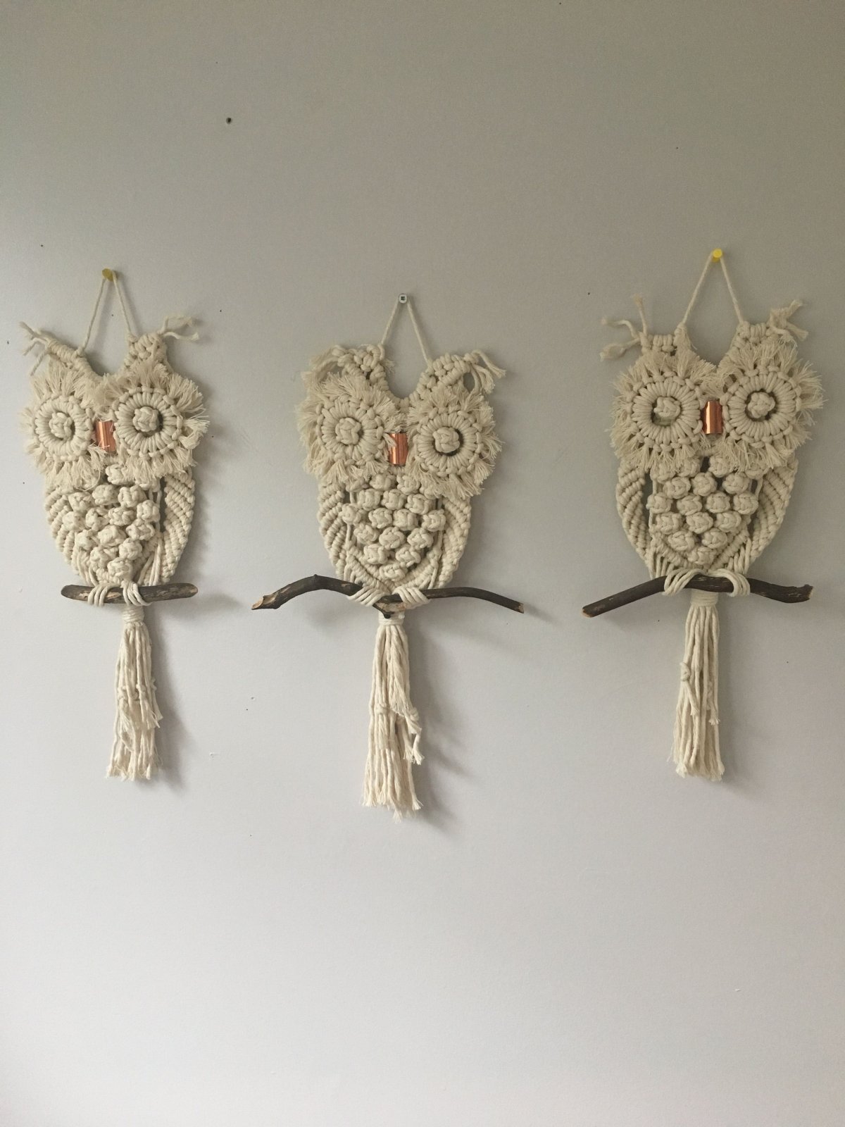 Сова в стиле макраме