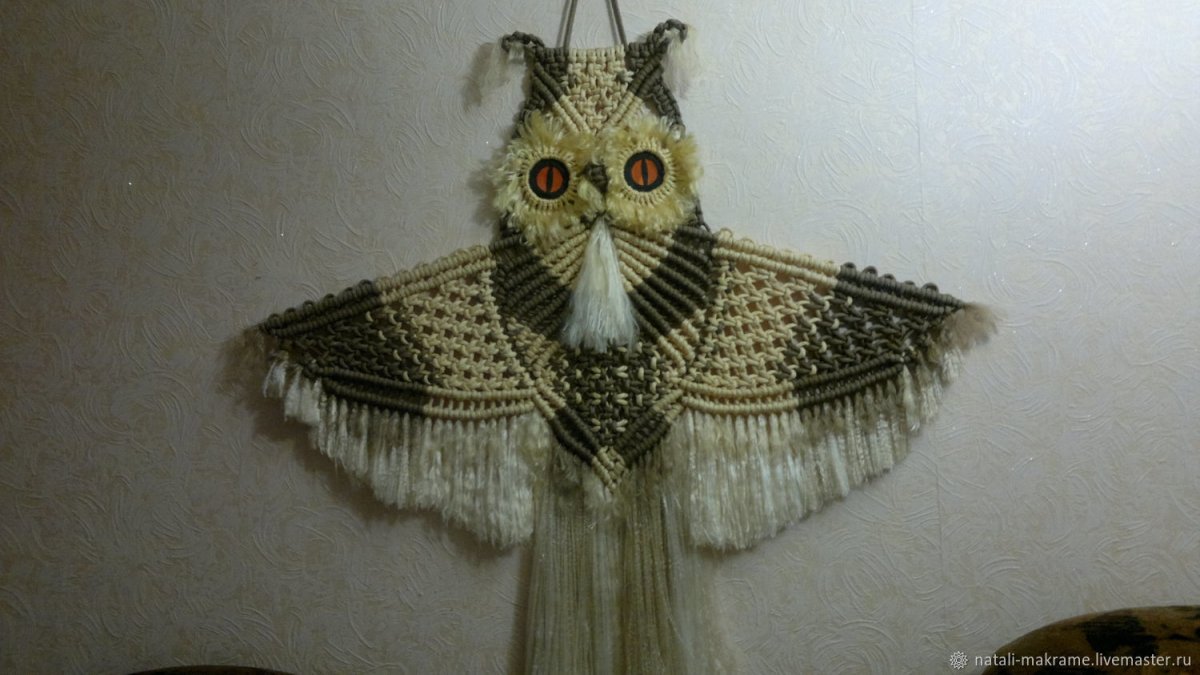 Совенок макраме