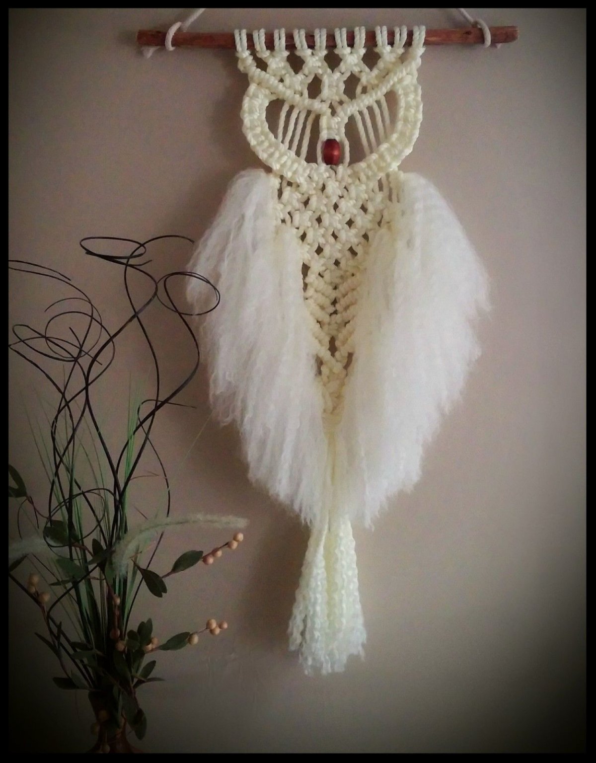 Сова плетеная макраме