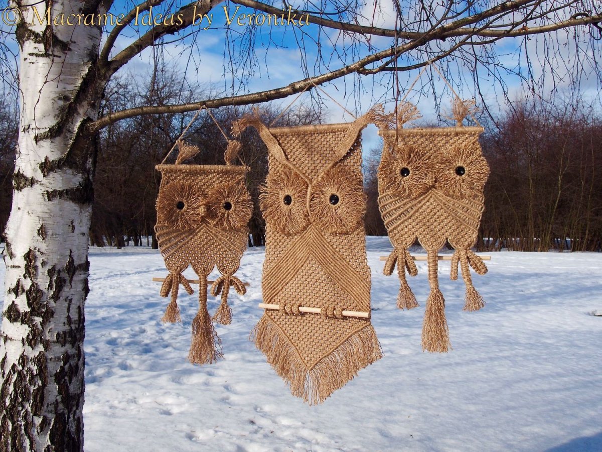 Совенок макраме
