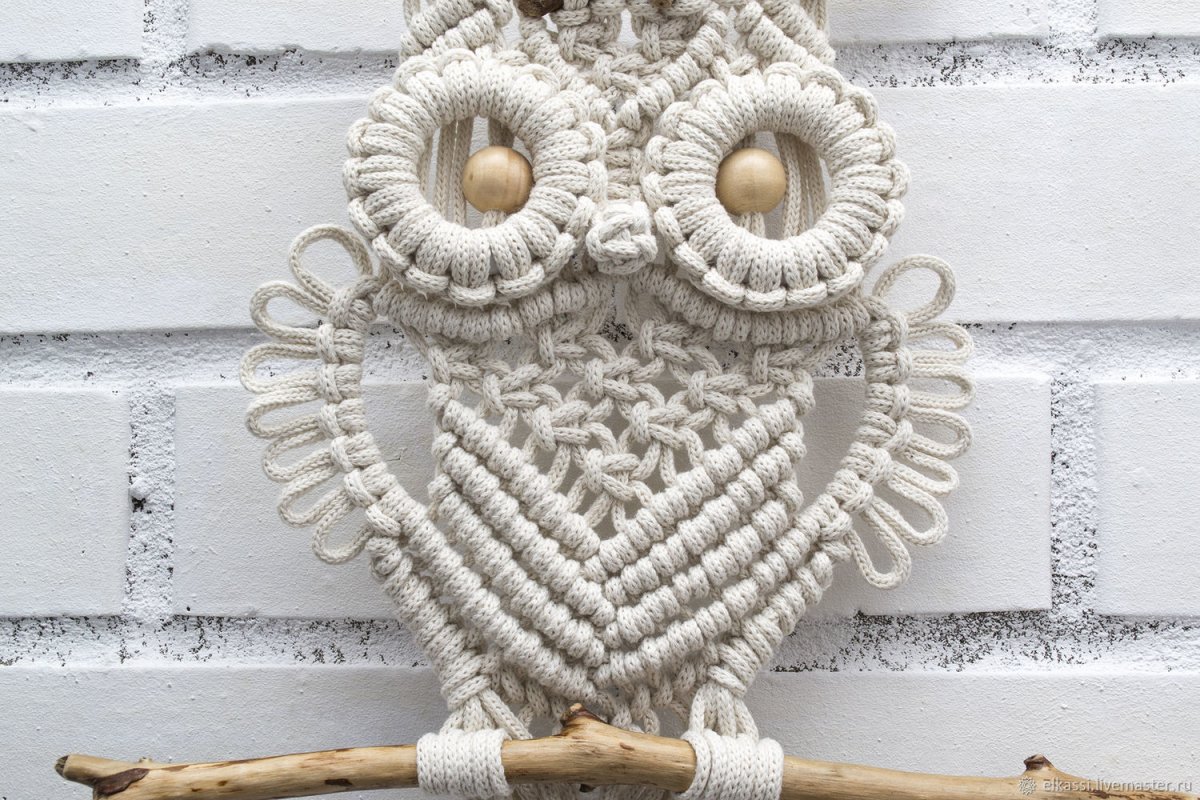 Джутовая филигрань Сова мастер класс