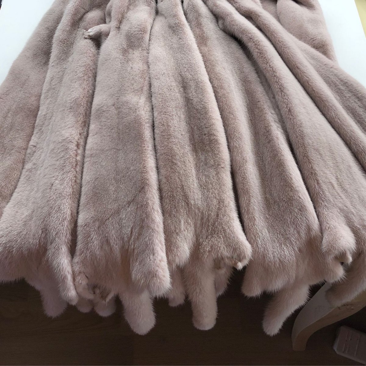 Норка вельвет пыльная роза