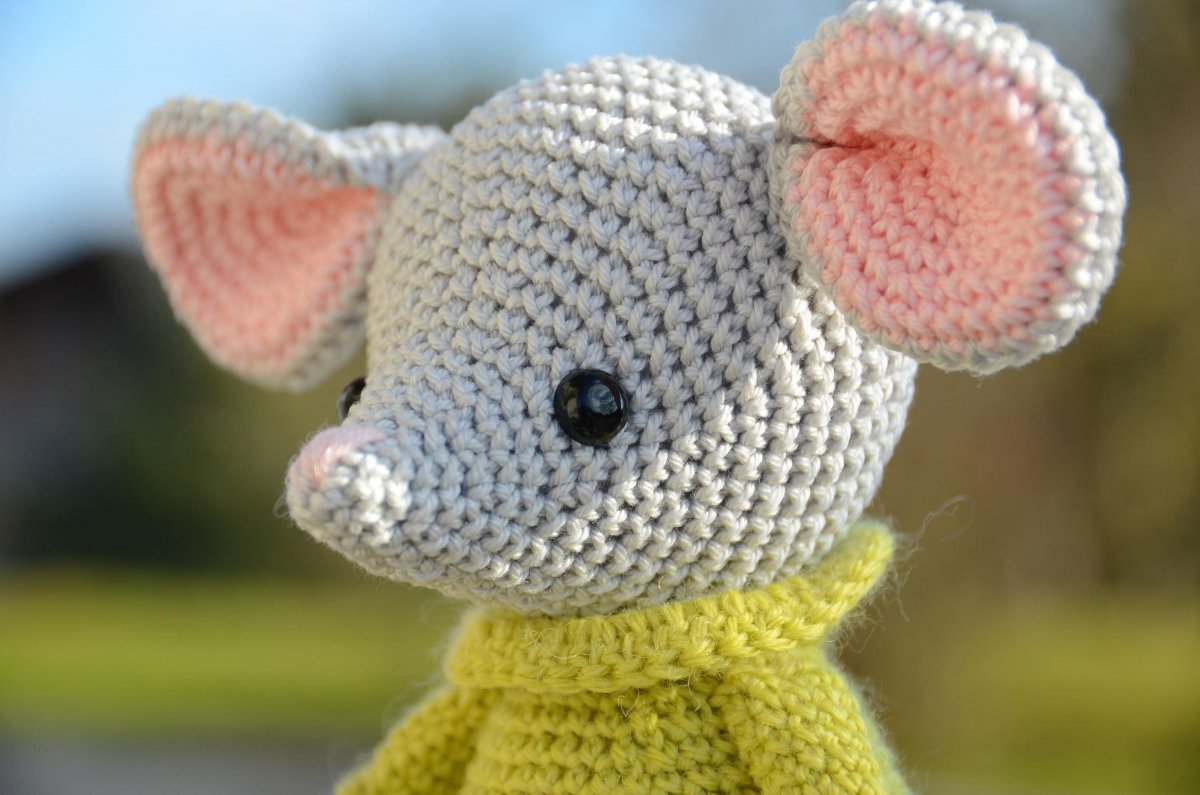 Игрушка мышка крючком мастер класс