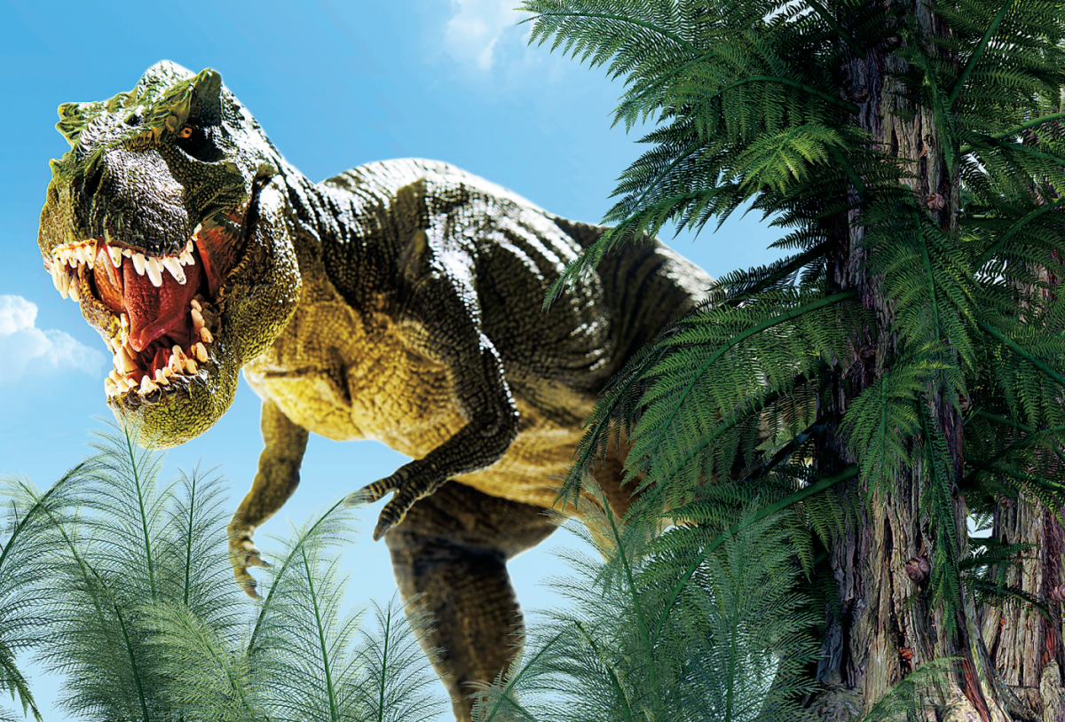 Динозавр бежит