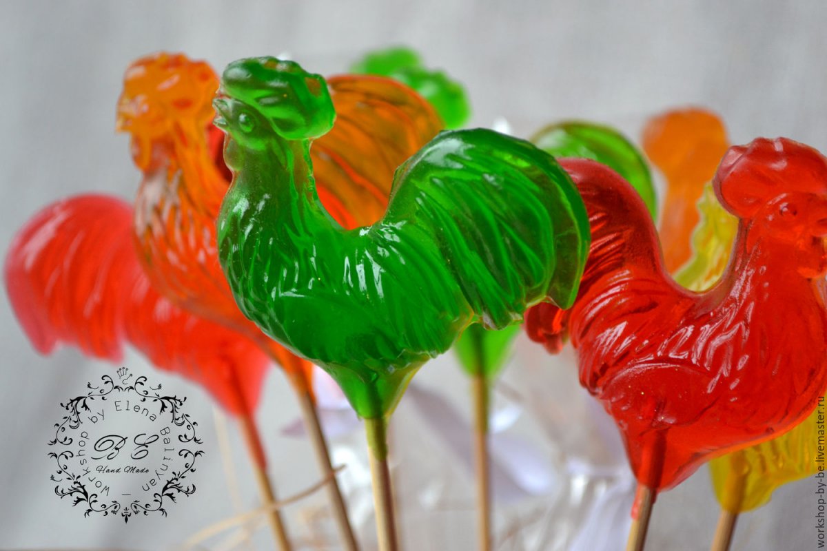 Леденец петушок на палочке