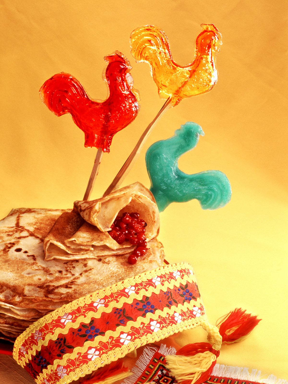 Красящие леденцы на палочке