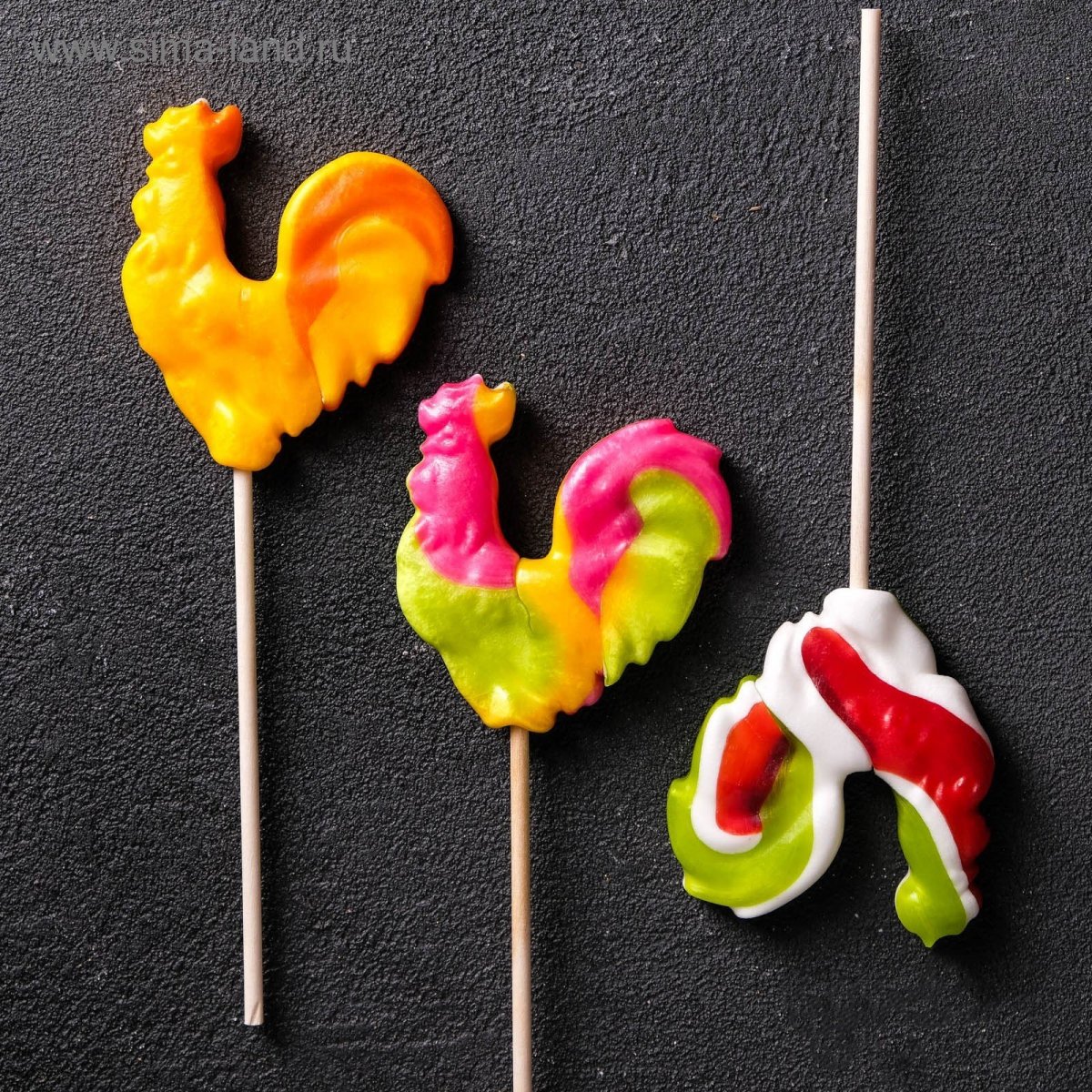 Букет из петушков на палочке