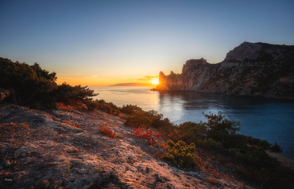 Новый свет Крым закат горы