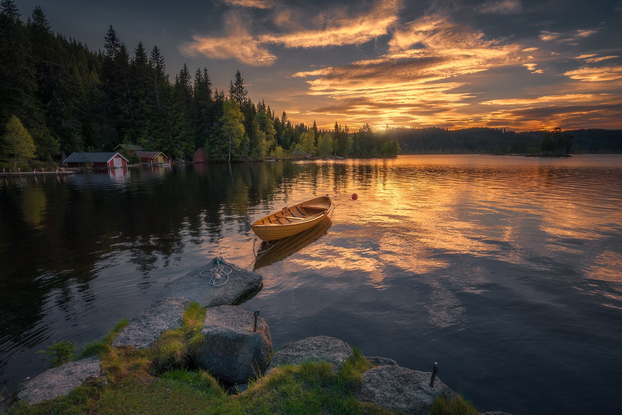 Озеро Мерлен Швеция