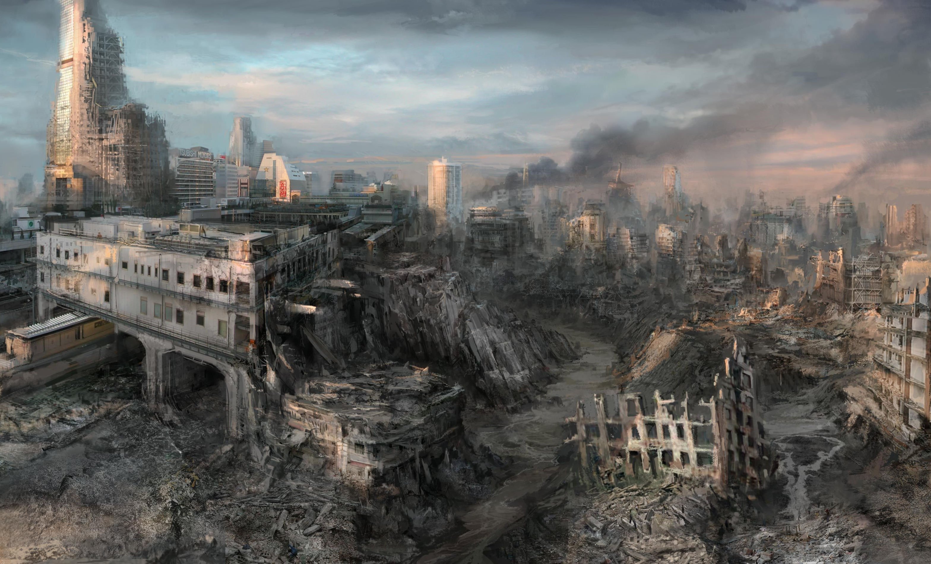 Мир после разрушения 122. Разрушенный город. Развалины города. Разрушенный мир. Руины города.