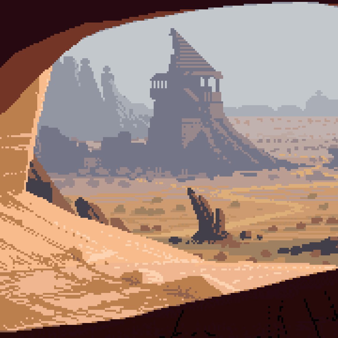 Пустыня пиксель арт