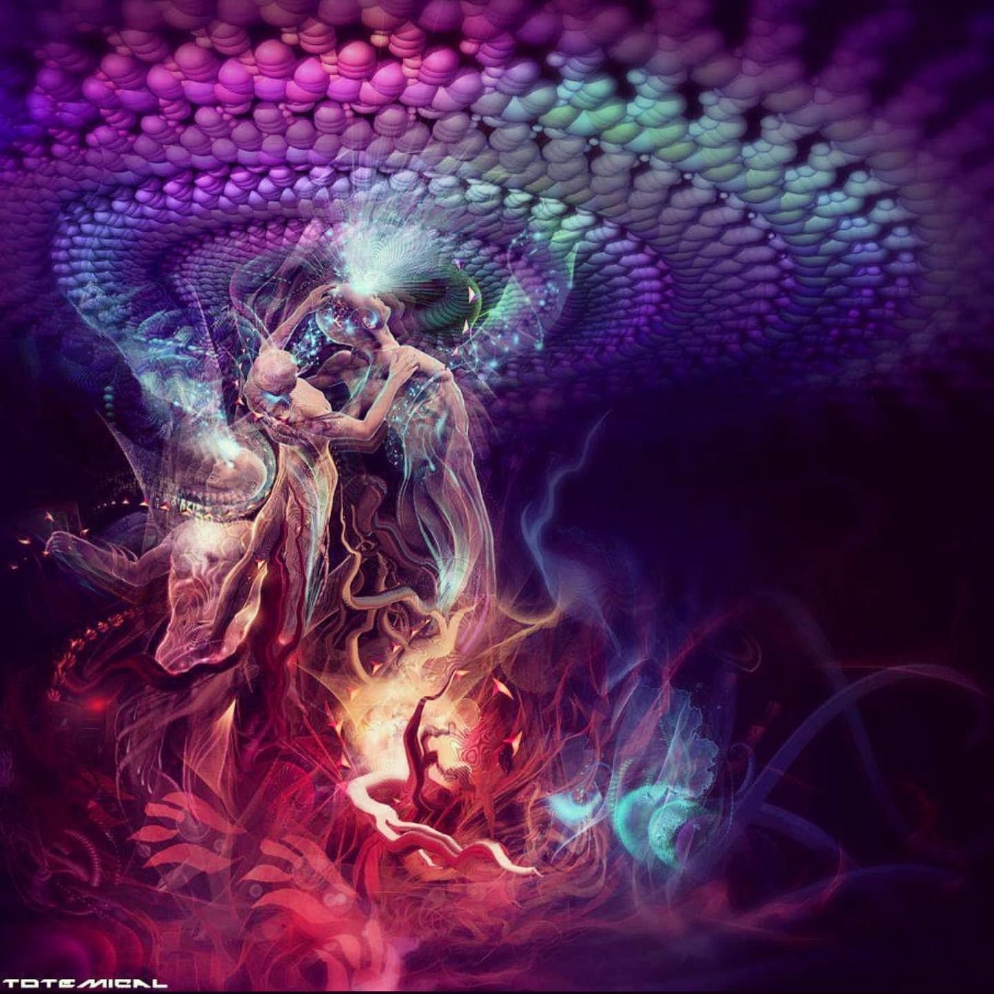 Психоделическая любовь. Красивые эзотерические картинки. Магические вибрации. Абстрактный Бог. Магия арт.