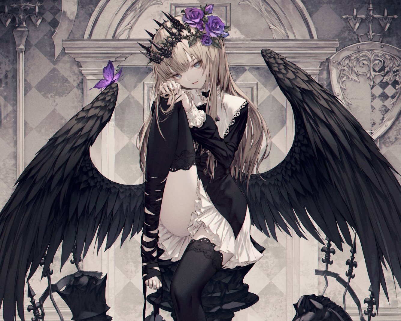 Черный ангел арт