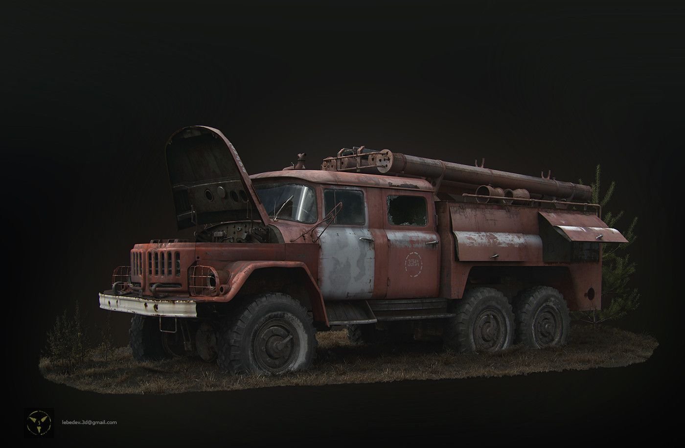 ЗИЛ 131 пожарный Чернобыль