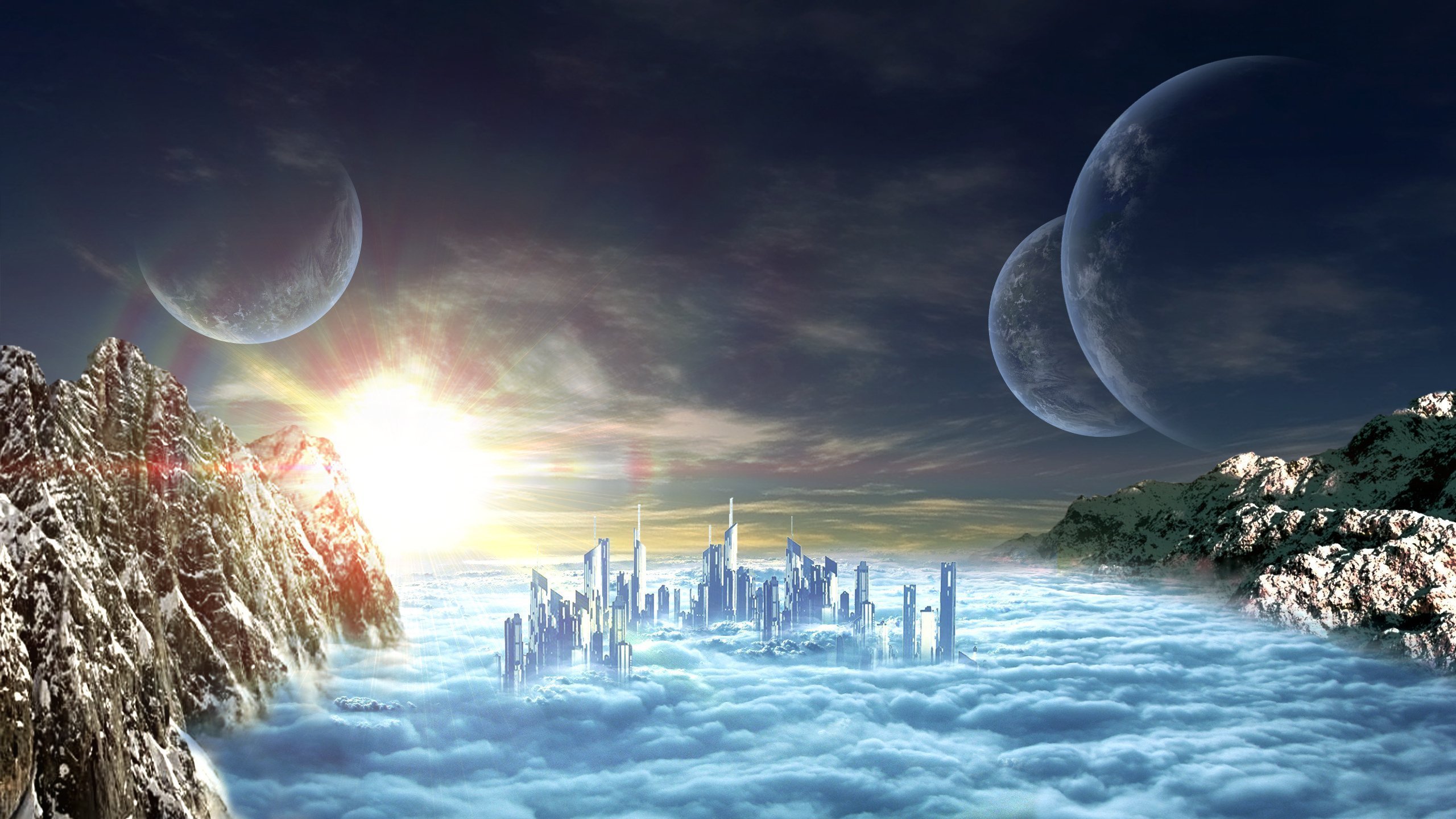 Fantasy world 3. Фантастические пейзажи. Космический пейзаж. Инопланетные пейзажи.