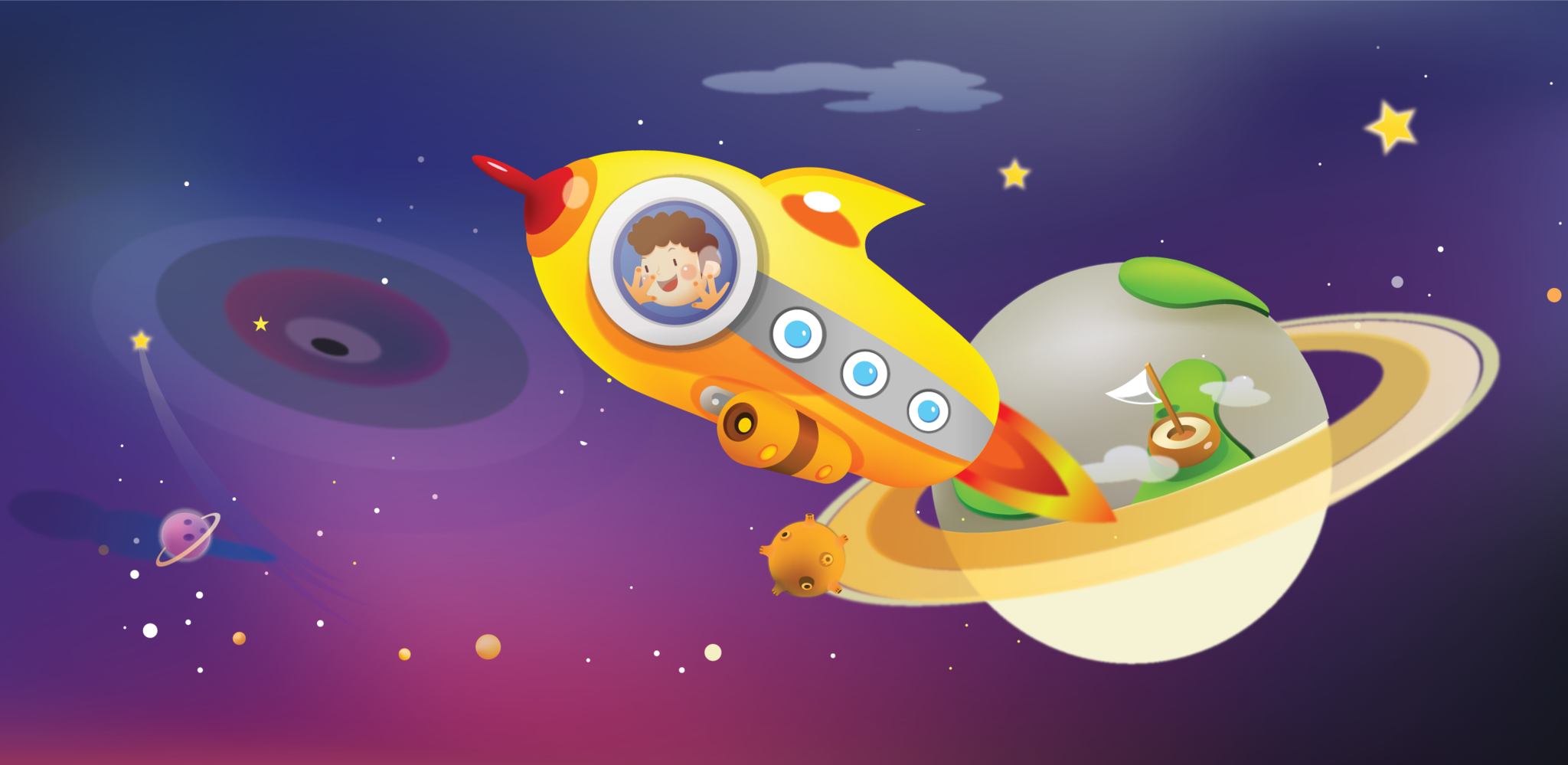 Фон космос для детей дошкольного возраста - 72 фото