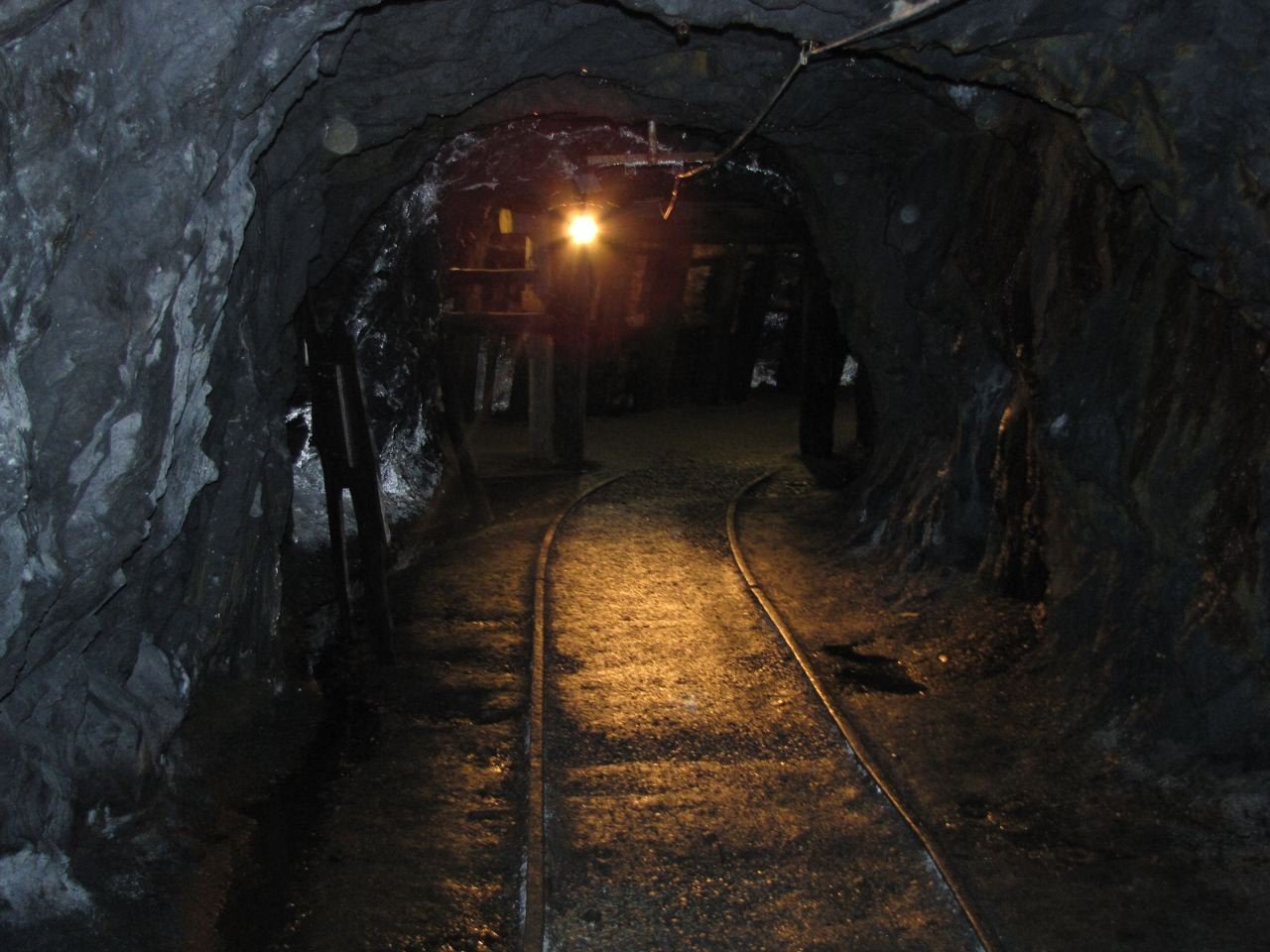 Добыча угля в шахте