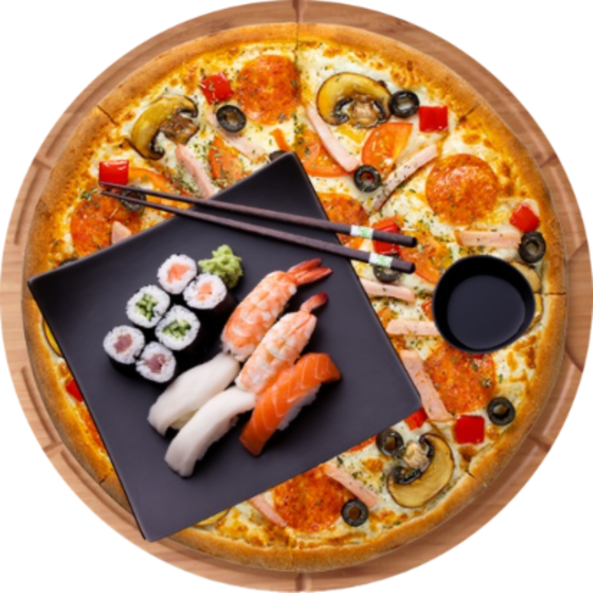 ассорти пицца и суши фото 104