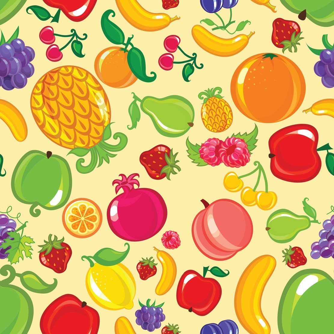 Фон овощи и фрукты для детей