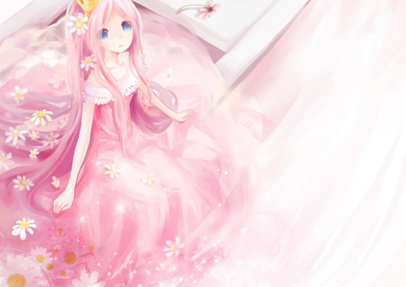 Розоволосая принцесса аниме