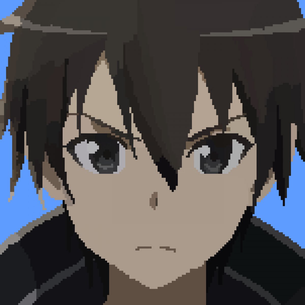 Кирито мастера меча пиксель арт