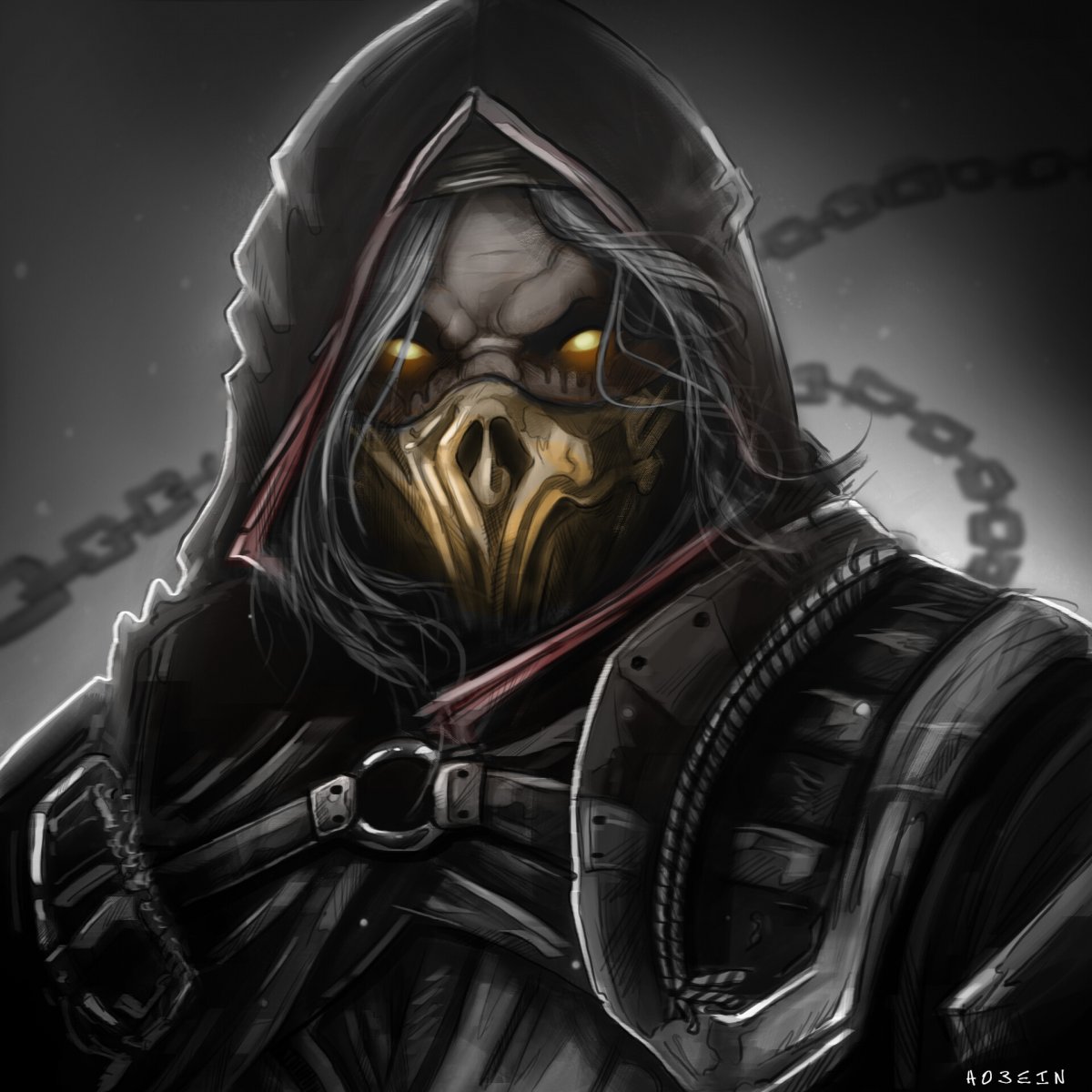 Mortal Kombat 11 Скорпион арт