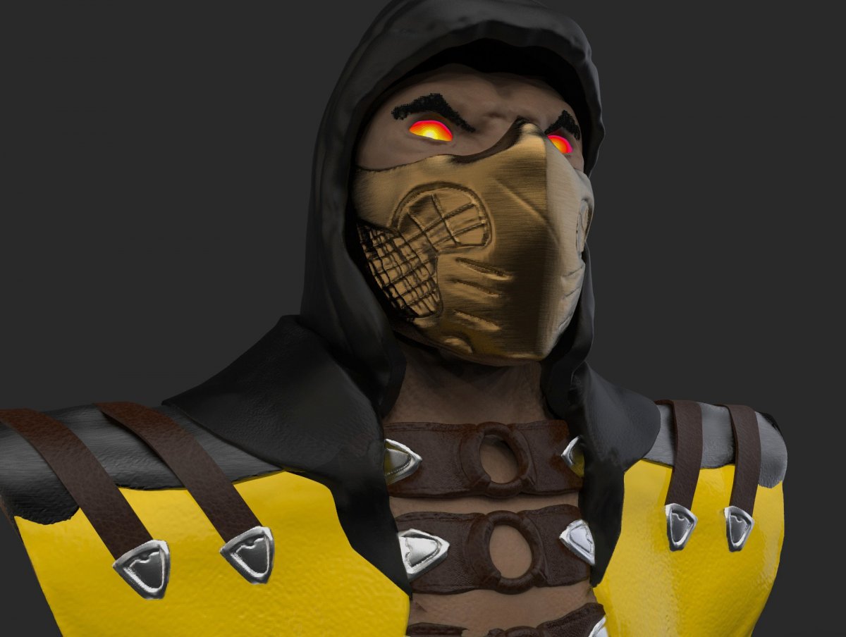 Скорпион мортал комбат х обои