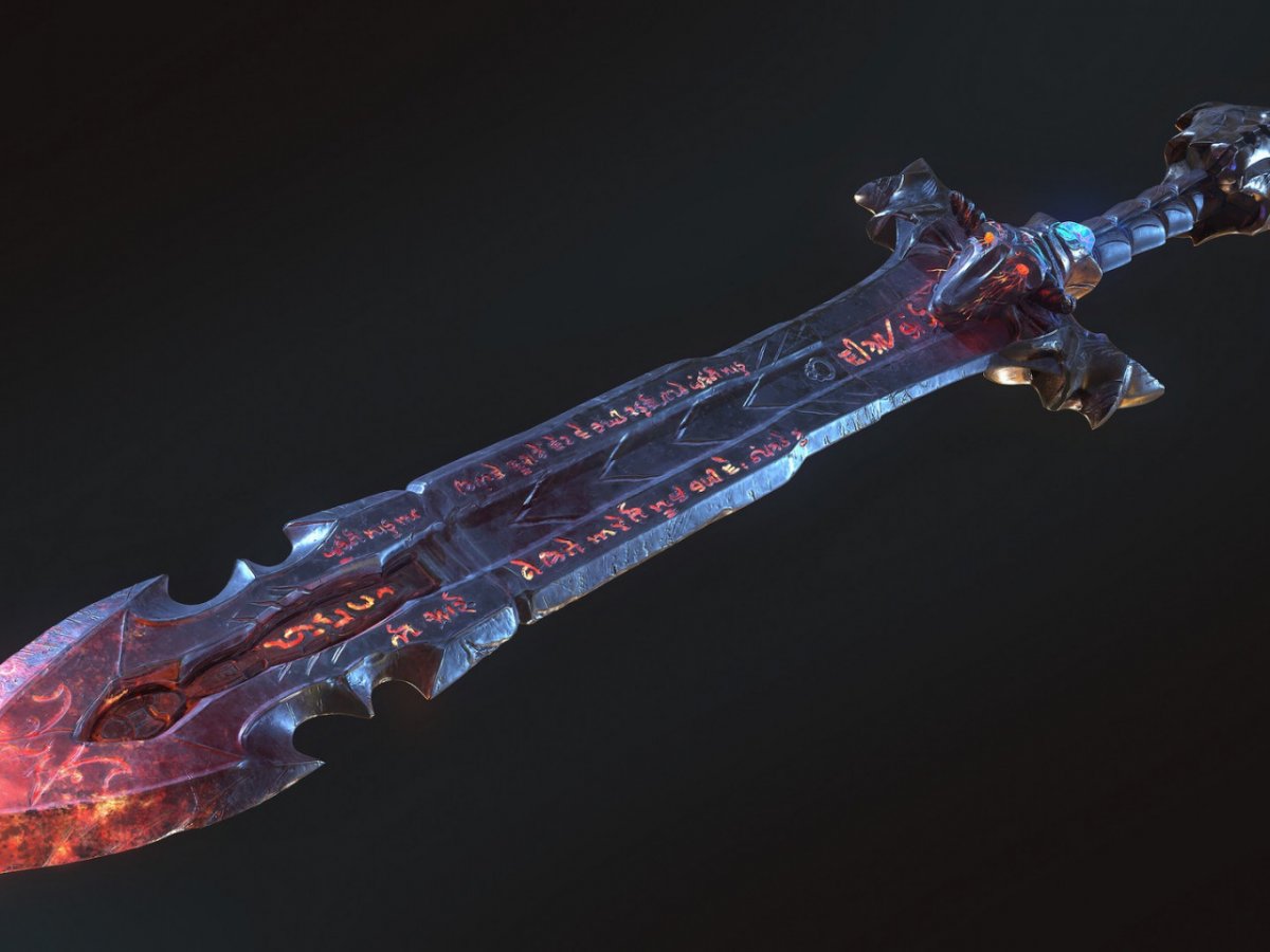 Двуручный магический меч