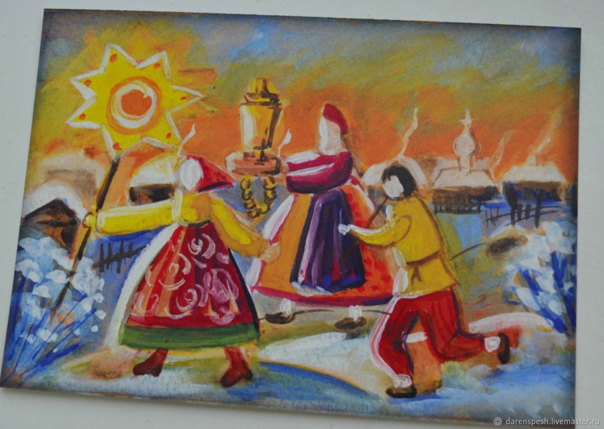 Советские открытки с Масленицей