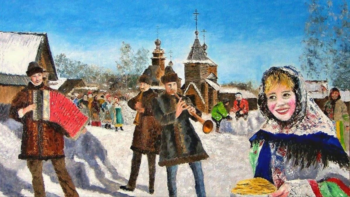 Масленица в живописи русских художников