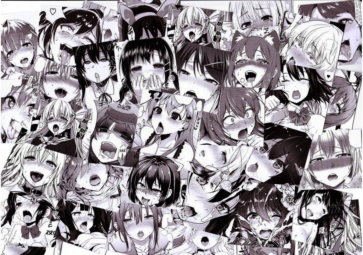 Аниме ахегао коллаж
