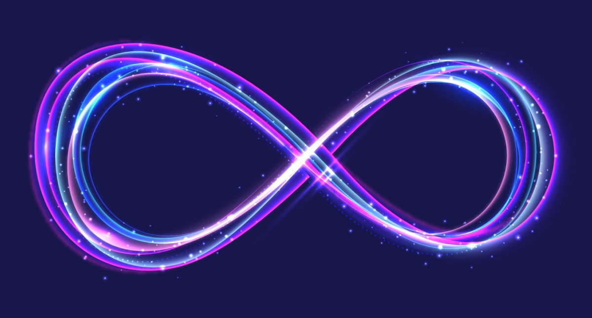 Знак бесконечности на фоне