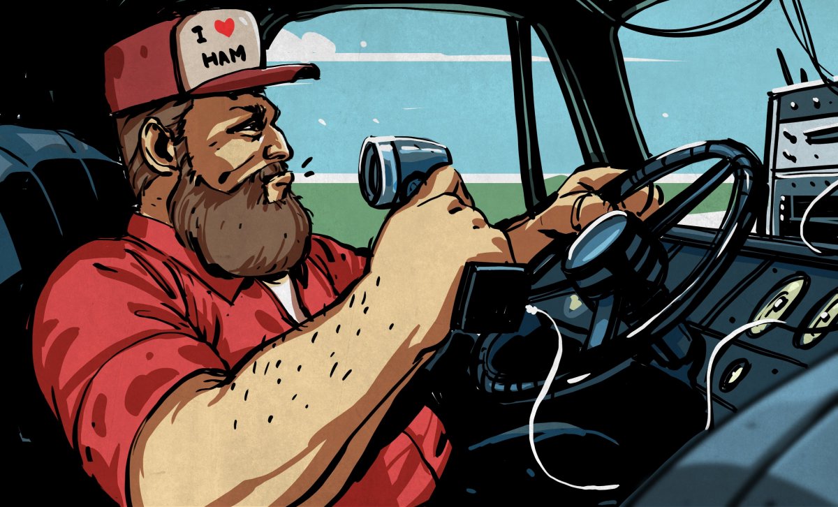 Дальнобойщик мультяшный