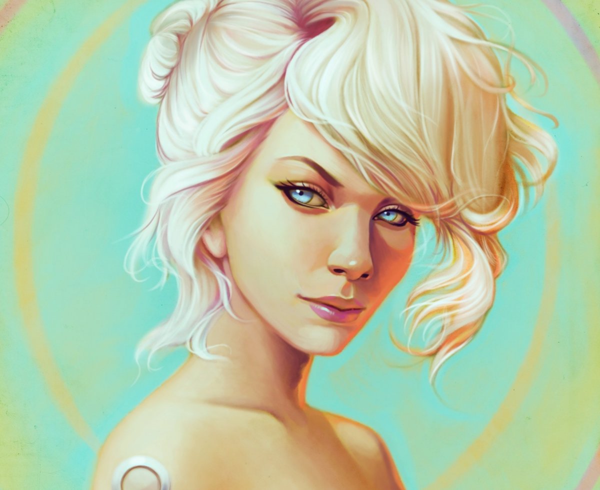 Блондинка арт