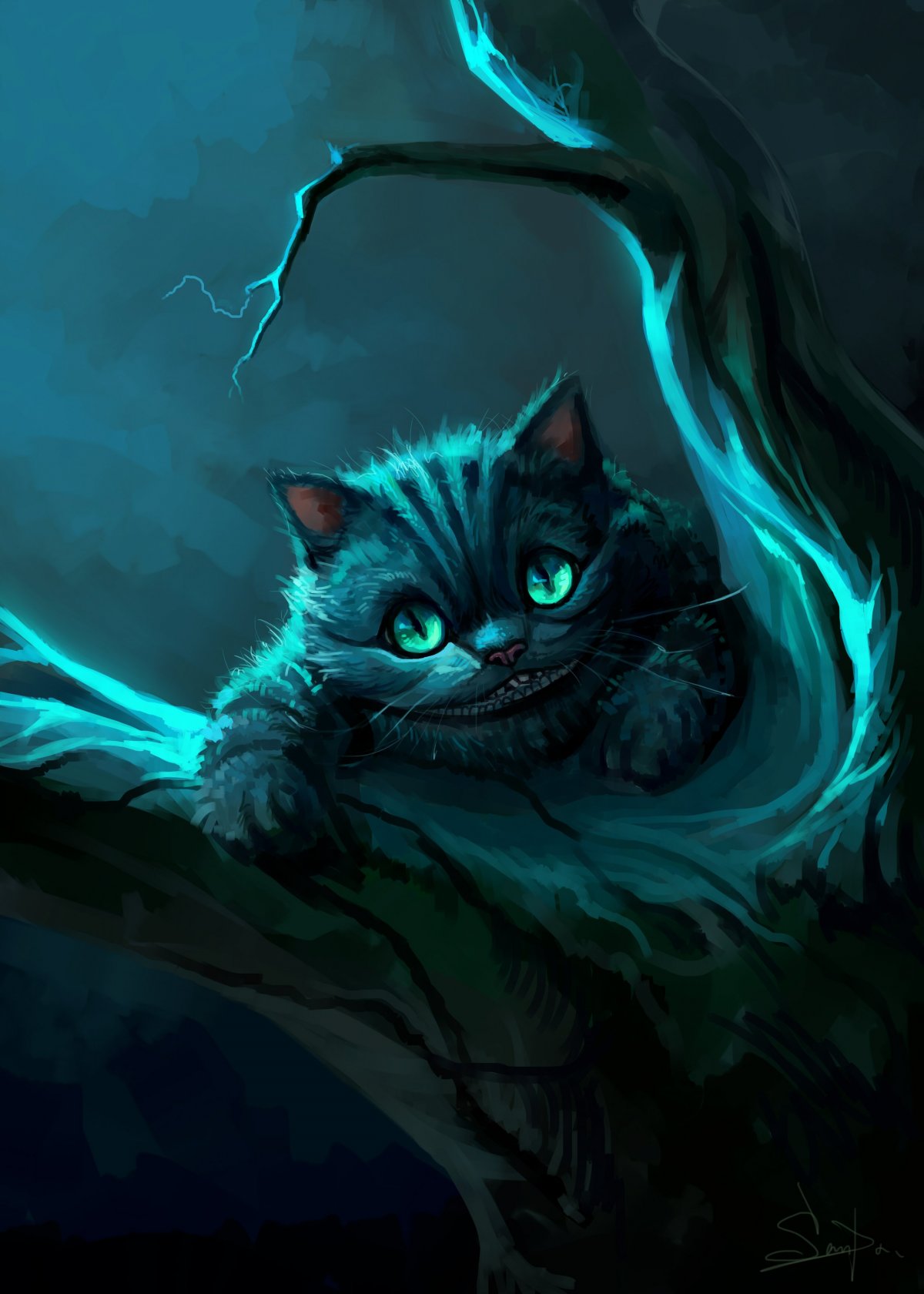 Чеширский кот арт