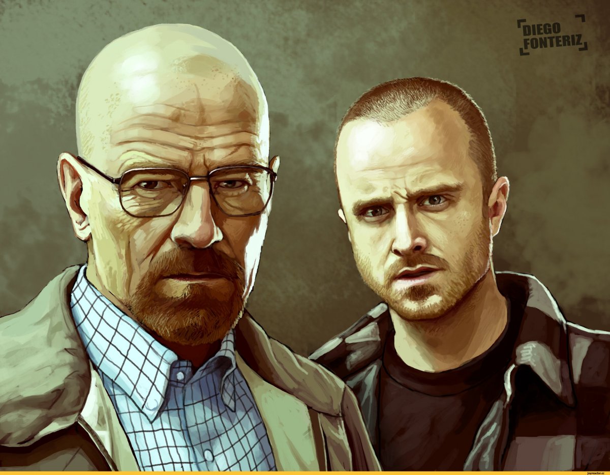 Уолтер Вайт и Джесми Пингман арт