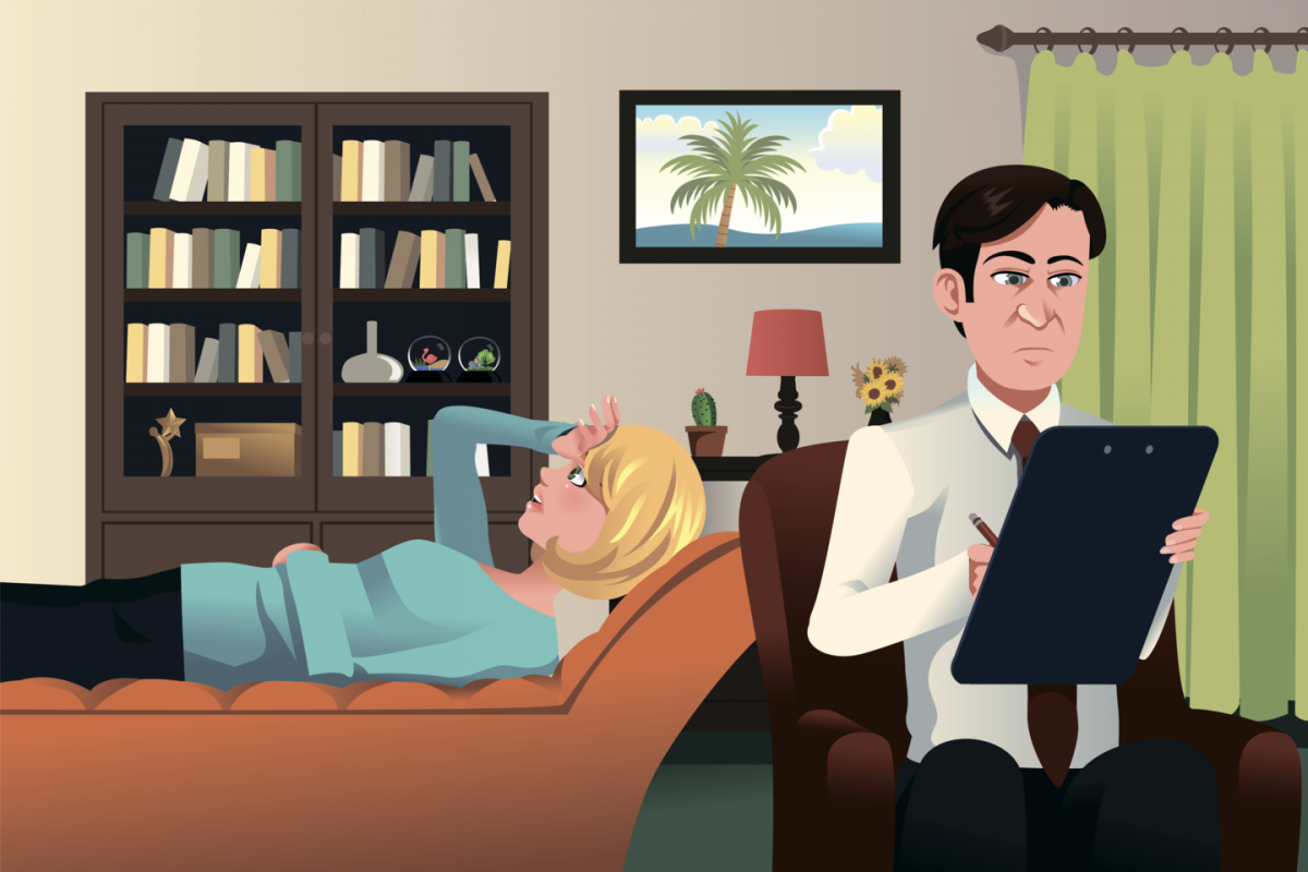 Психотерапевт и пациент арт