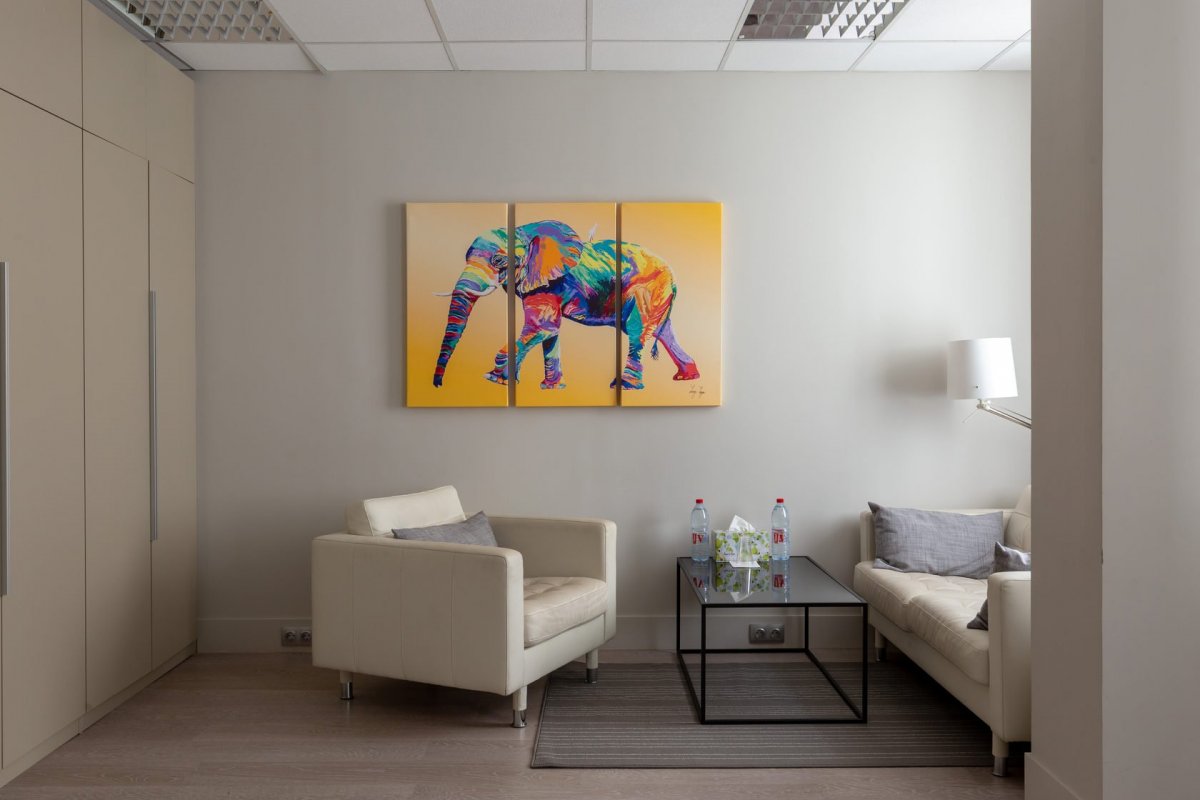 Цвет стен в кабинете психолога