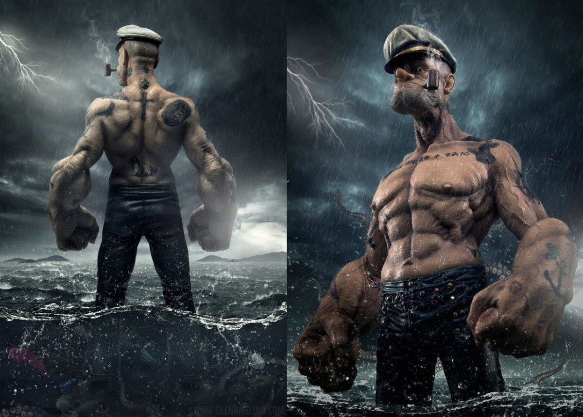 Папай моряк прототип