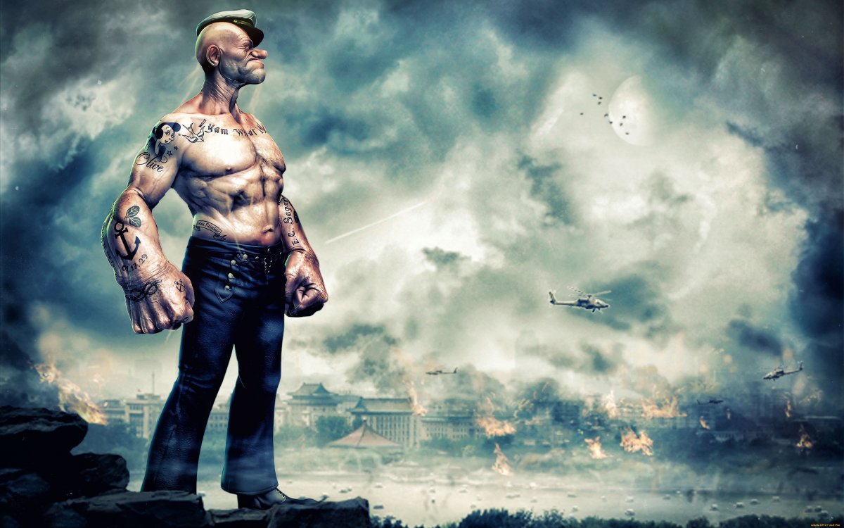 Моряк Папай фильм 2018