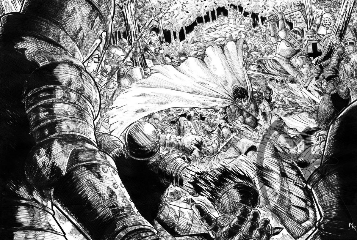 Гатс Берсерк Кэнтаро Миура