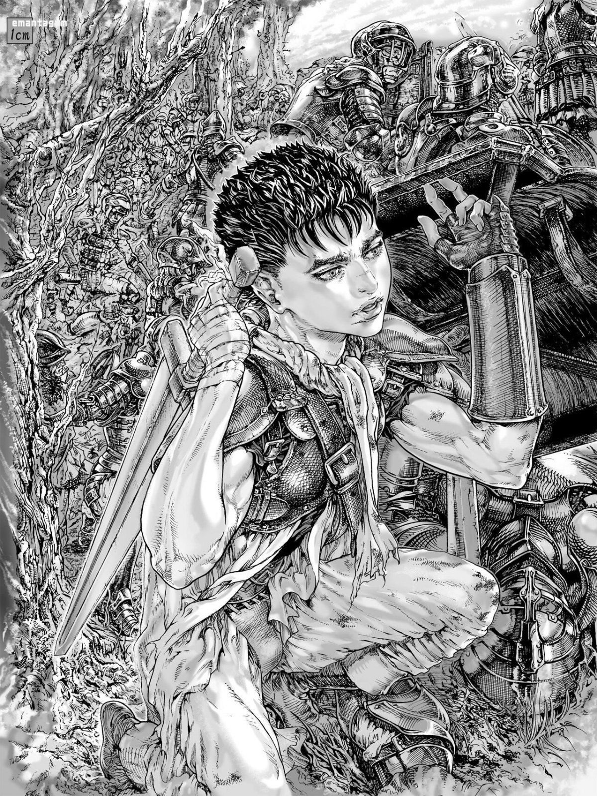 Гатс Берсерк арт