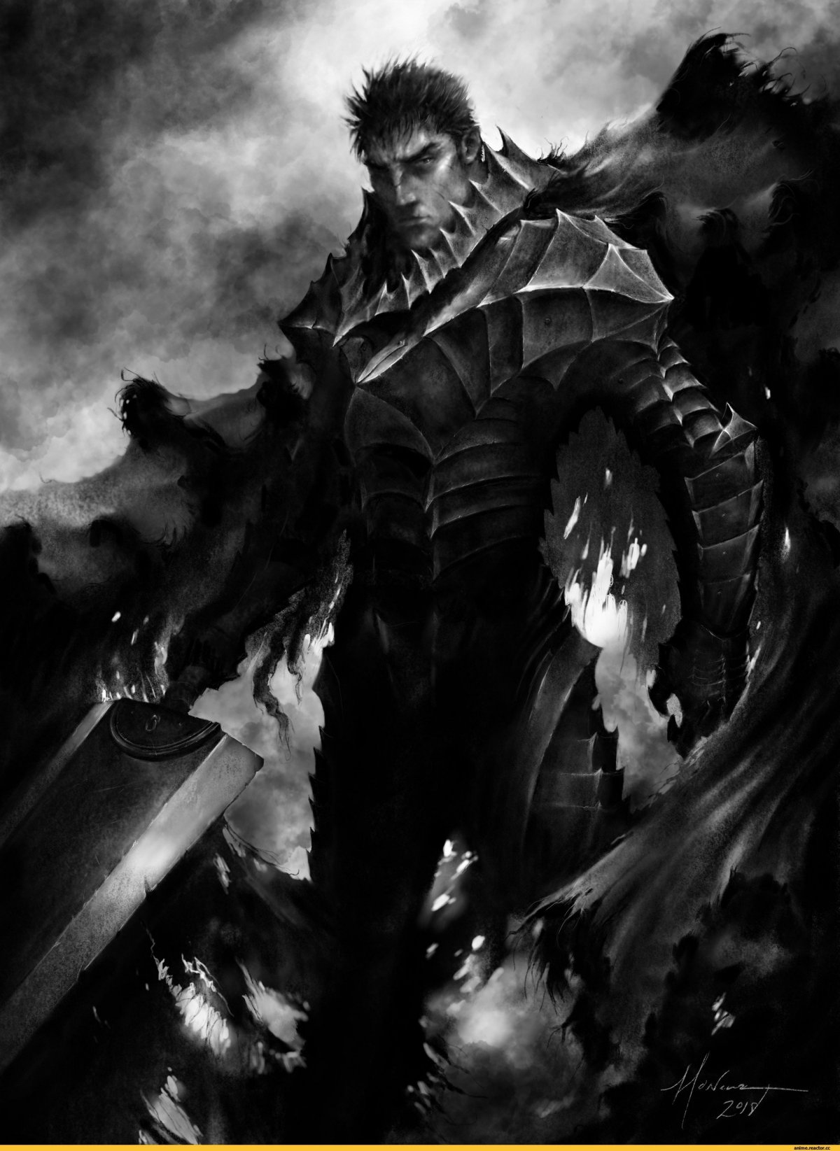 Гатс Берсерк арт