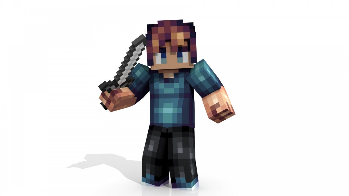 Персонаж из МАЙНКРАФТА без фона