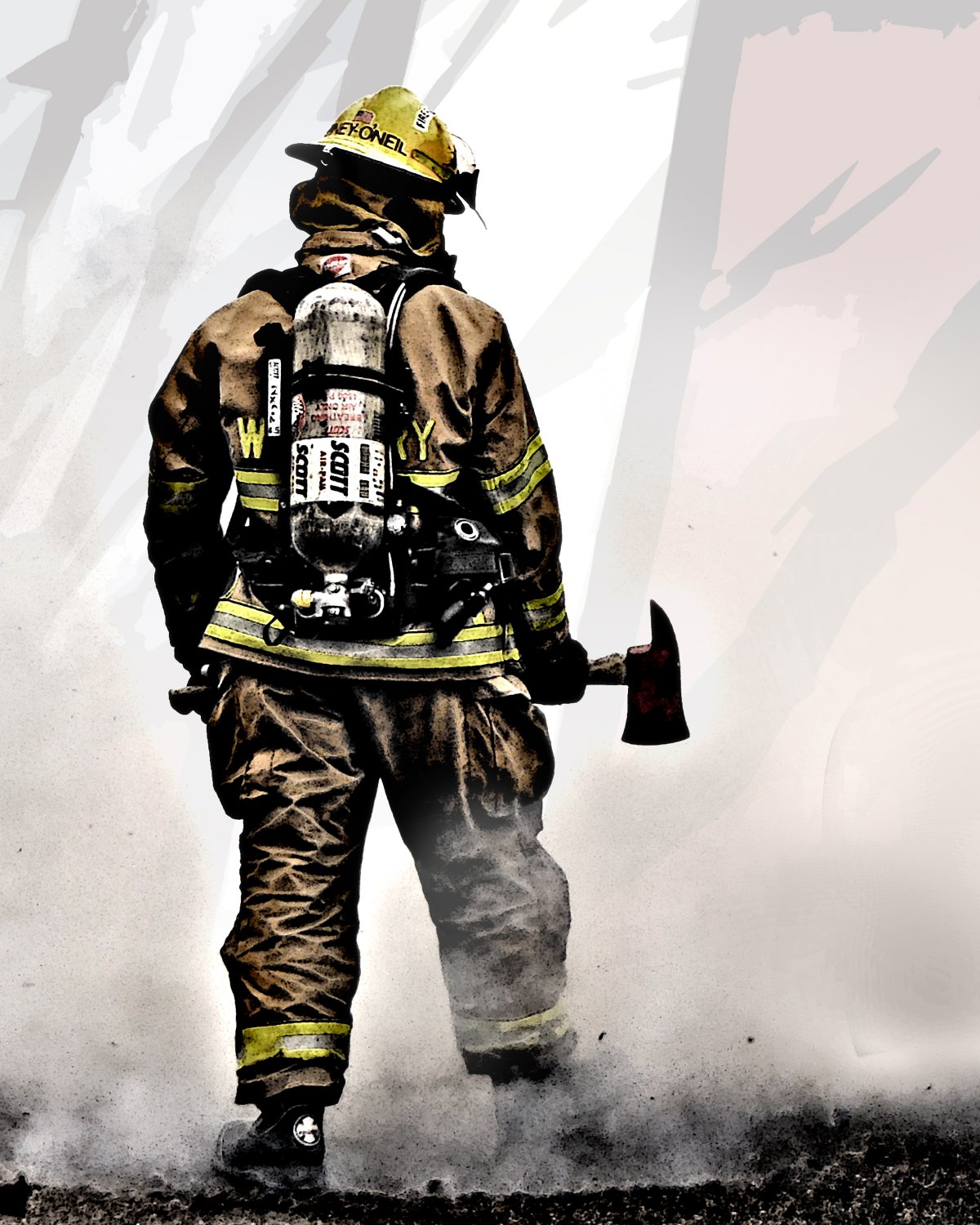 Пожарный топор арт