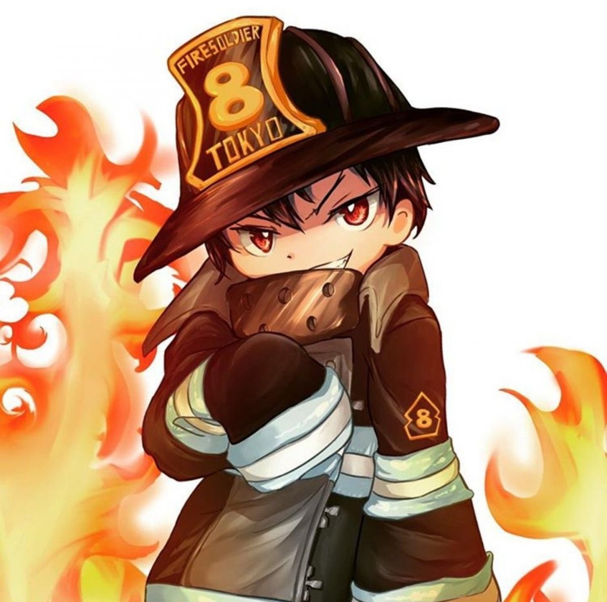 Аниме Пламенная бригада пожарных Чиби